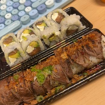 Go Fish modern japanese kitchen - Philadelphia and Texas roll - Poke Near Me - Tyler, Texas Go Fish modern japanese kitchen - Philadelphia and Texas roll - Poke Near Me - Tyler, Texas