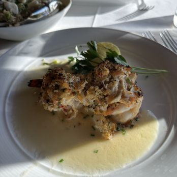 Eddie V's Prime Seafood - Two Crab-Stuffed Jumbo Gulf Shrimp - Seafood Near Me - Austin, Texas Eddie V's Prime Seafood - Two Crab-Stuffed Jumbo Gulf Shrimp - Seafood Near Me - Austin, Texas
