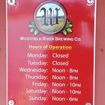 Westfield River Brewing Company - Hours - Breweries Near Me - Southwick, Massachusetts Westfield River Brewing Company - Hours - Breweries Near Me - Southwick, Massachusetts