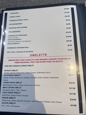Menu photo 6 Esmeralda's Cafe Sacramento, CA