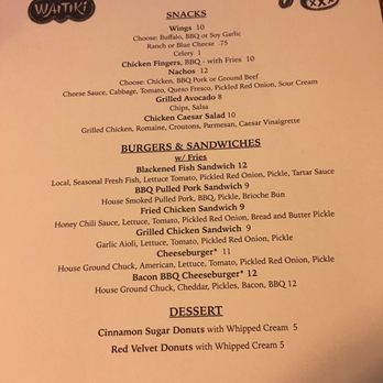 WaiTiki - Menu - Tiki Bars Near Me - Orlando, Florida WaiTiki - Menu - Tiki Bars Near Me - Orlando, Florida
