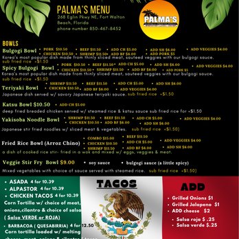 Palma's - Asian Fusion Near Me - Fort Walton Beach, Florida Palma's - Asian Fusion Near Me - Fort Walton Beach, Florida