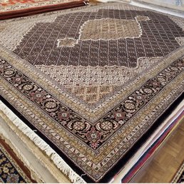Wool and silk rug Wool and silk rug