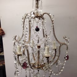 Gibson Lighting - Restored crystal chandelier. #restoredcrystalchandelier