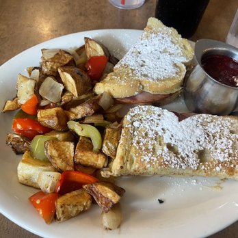 Mirror Lake Diner - Monte cristo with country potatoes - Diners Near Me - Kamas, Utah Mirror Lake Diner - Monte cristo with country potatoes - Diners Near Me - Kamas, Utah