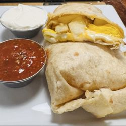 The Cycle Haus Bikes and Brews - Veggie breakfast burrito