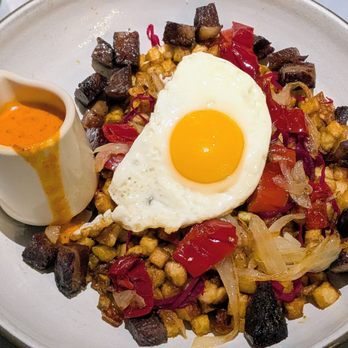 The Lakehouse - 72 hour Short Rib Hash off the Weekend Brunch menu - New American Near Me - Bellevue, Washington The Lakehouse - 72 hour Short Rib Hash off the Weekend Brunch menu - New American Near Me - Bellevue, Washington