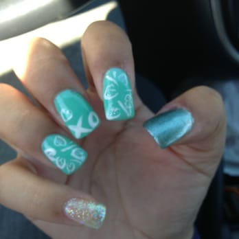 Lucky Nails & Spa - Another fabulous piece of work by Kim with the help of my ideas ;) - Nail Salons Near Me - El Monte, California
