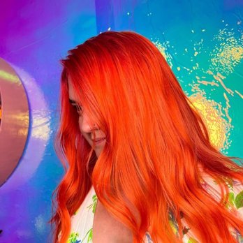 Mane Slayed - Neon orange hair - Hair Salons Near Me - New York, New York Mane Slayed - Neon orange hair - Hair Salons Near Me - New York, New York