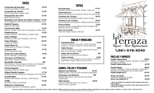 Menu photo 8 La Terraza Boca Raton, FL Menu photo 8 La Terraza Boca Raton, FL
