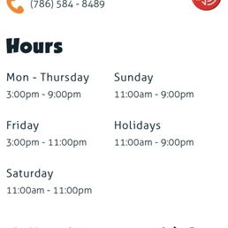 They're so called "hours of operation"