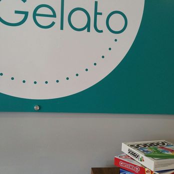 Ginger's Gelato - Logo sign on wall and games for the kids on the table. - Gelato Near Me - Walnut Creek, California Ginger's Gelato - Logo sign on wall and games for the kids on the table. - Gelato Near Me - Walnut Creek, California