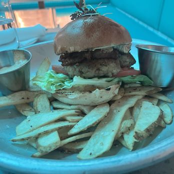 RAW - Crab Cake Burger - Seafood Near Me - Hartford, Connecticut