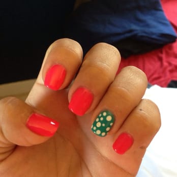Diamond Nails - My fav shellac design! Done by "B" - Nail Salons Near Me - Castro Valley, California
