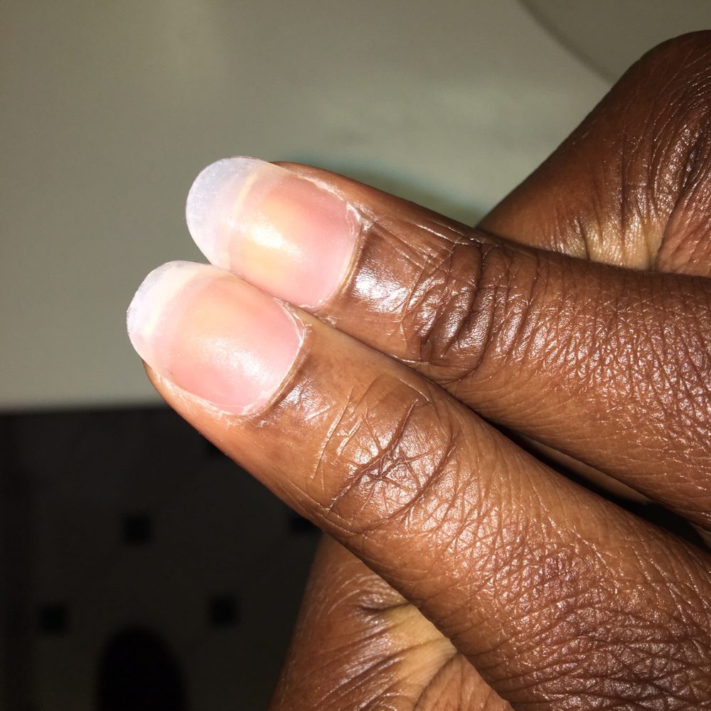 District Nail Bar - Left thumb squoval, right thumb round - Nail Salons Near Me - Allen, Texas District Nail Bar - Left thumb squoval, right thumb round - Nail Salons Near Me - Allen, Texas