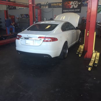 Jerl's Muffler & Brake - Jaguar XF inside the bay - Auto Repair Near Me - Riverside, California Jerl's Muffler & Brake - Jaguar XF inside the bay - Auto Repair Near Me - Riverside, California