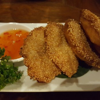 Thai Square - Chicken and prawns on toast - Thai Near Me - London, XGL