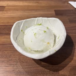 Yuzu sorbet Yuzu sorbet