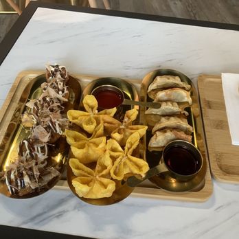 Snowy Sundaes - Takoyaki, crab rangoon, and gyoza - Bubble Tea Near Me - Omaha, Nebraska