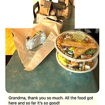 Spitz - Salt Lake City - "Grandma, thank you so much..." such a great gift for YOUR UofU children and grandchildren! [The salads look particularly delicious!] - Mediterranean Near Me - Salt Lake City, Utah