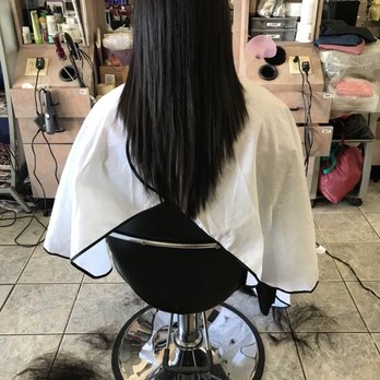 De Lux Hair Studio - after layering v cut and thin out - Hair Salons Near Me - San Gabriel, California De Lux Hair Studio - after layering v cut and thin out - Hair Salons Near Me - San Gabriel, California