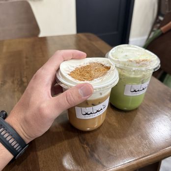 Baba's Coffee Corner - Knafeh Latte & Matcha Latte - Coffee & Tea Near Me - Orange, California