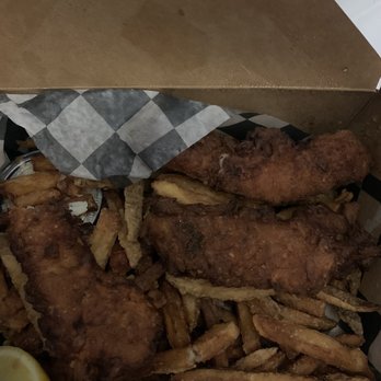 Brothers Fish & Chips - Burnt cod that cost 30 bucks. Throw it back. - New American Near Me - Ossining, New York