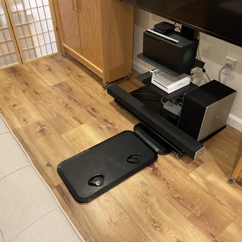 Drain Solutions Plus - Wide shot, now I just cover with an area rug so it is not viable. - Plumbing Near Me