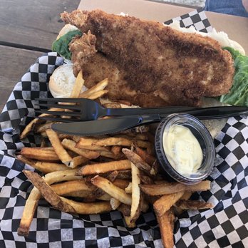The Shrimp Boat - Fried Flounder Sandwich - Seafood Near Me - Ocean City, Maryland