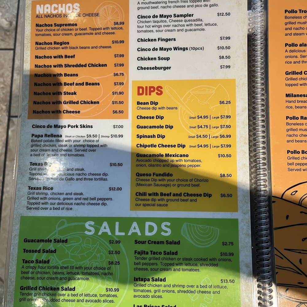 Cinco De Mayo - Menu - Mexican Near Me - Moncks Corner, South Carolina