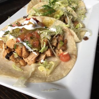 Red Star Taco Bar - 3 tacos - Tequi la Lime Chicken, Sweet Potato Black Bean and Chorizo Taco - Mexican Near Me - Seattle, Washington