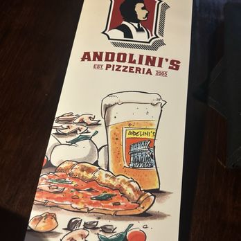 Andolini's Pizzeria Cherry Street - Menu front - Pizza Near Me - Tulsa, Oklahoma Andolini's Pizzeria Cherry Street - Menu front - Pizza Near Me - Tulsa, Oklahoma