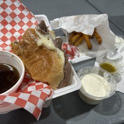 Bill & Ruth's - Drip Beef with French Fries and Ranch.