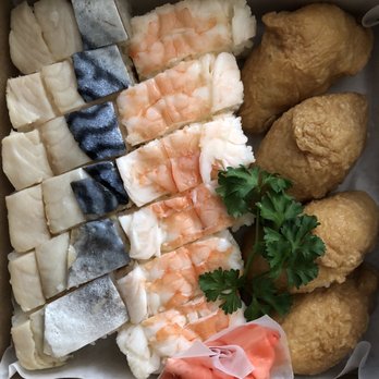 Sakae Sushi - Shrimp, Saba (mackerel) & Inari footballs! - Japanese Near Me - Gardena, California