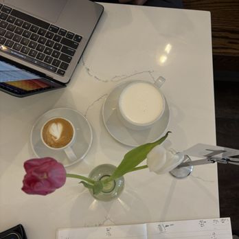 Georgie’s Corner Cafe - Cortado and early grey latte - Cafes Near Me - Pittsburgh, Pennsylvania