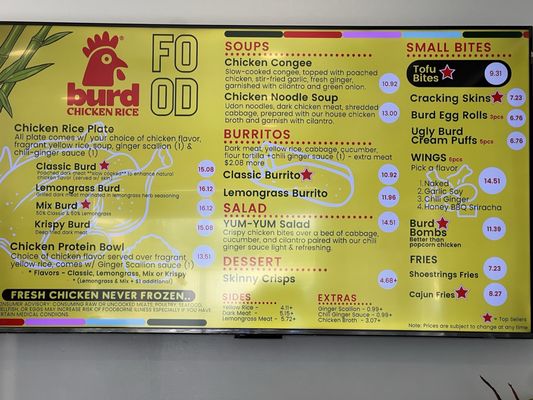 Menu photo 6 Burd Chicken Rice Long Beach, CA