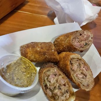 Blood Bros. BBQ - Smoked pastrami Eggrolls - Barbeque Near Me - Bellaire, Texas