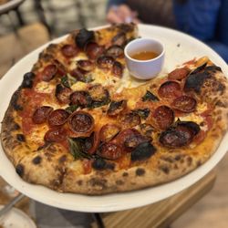 Dolomiti Pizzeria & Enoteca - Pepperoni Pizza with Calabrian Honey