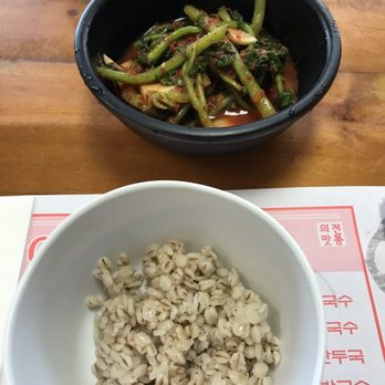 Hangari Kalgooksu - Barley rice and Kim chee. - Korean Near Me - Garden Grove, California Hangari Kalgooksu - Barley rice and Kim chee. - Korean Near Me - Garden Grove, California