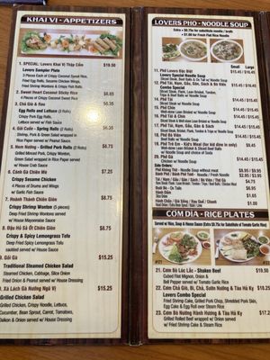 Menu photo 7 Pho Lovers Sunnyvale, CA