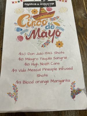 Menu photo 2 Gringos & Mariachis Potomac, MD Menu photo 2 Gringos & Mariachis Potomac, MD