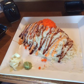 Sushi Cruise - Volcano roll. To much tempura but this presentation is wow . - Sushi Bars Near Me - Edgewater, New Jersey Sushi Cruise - Volcano roll. To much tempura but this presentation is wow . - Sushi Bars Near Me - Edgewater, New Jersey