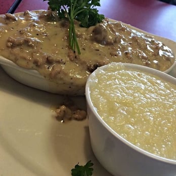 Joes Cafe - Biscuits and gravy with a side of grits. - Breakfast & Brunch Near Me - Orem, Utah Joes Cafe - Biscuits and gravy with a side of grits. - Breakfast & Brunch Near Me - Orem, Utah