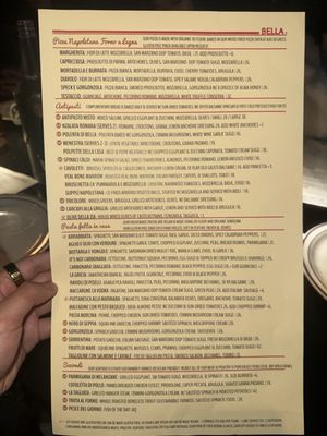 Menu photo 7 Bella Trattoria San Francisco, CA