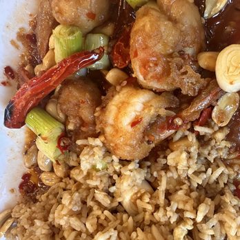 Hot Wok Bistro - Kung Pao Shrimp Lunch - Chinese Near Me - San Mateo, California