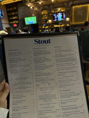 Menu photo 1 Stout NYC New York, NY Menu photo 1 Stout NYC New York, NY