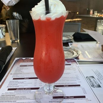 Mike Anderson's - Gonzales - Strawberry daiquiri with cool whip - Seafood Near Me - Gonzales, Louisiana