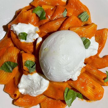 La Pecora Bianca SoHo - Rigatoni with Local Burrata - Mediterranean Near Me - New York, New York La Pecora Bianca SoHo - Rigatoni with Local Burrata - Mediterranean Near Me - New York, New York