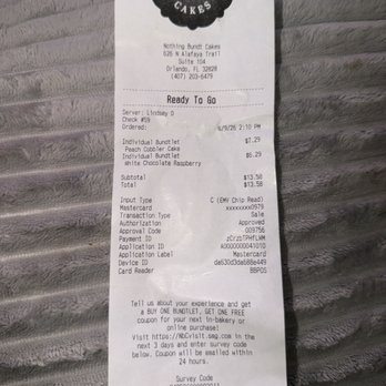 Nothing Bundt Cakes - The prices - Desserts Near Me - Orlando, Florida