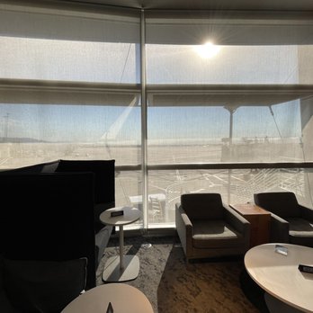 The Centurion Lounge - Example view from a reserved seating area - Airport Lounges Near Me - Las Vegas, Nevada
